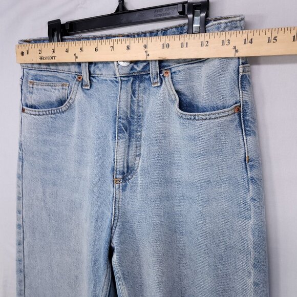 Urban Outfitters BDG Mom Linen Jeans Size 26x32 High Rise Baggy Tapered Leg - Picture 7 of 15